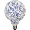 Glühlampe E27 Mosaik 4W blau/weiß