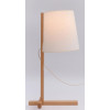 Lampe en bambou & abat-jour en plastique - E14 - 41 cm