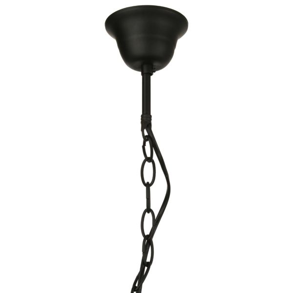 Suspension noire "Grik" en métal - E27 - D 30 cm