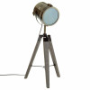 Lampe bronze "Ebor" en métal & bois - E14 - 68 cm