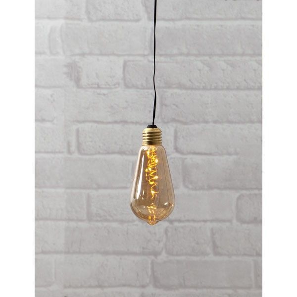 Guirlande Déco Ampoule LED sur piles ambrée