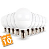 Lot de 10 ampoules E14 Mini Globe 5.5W 470 lumens