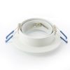Support orientable rond Alu blanc