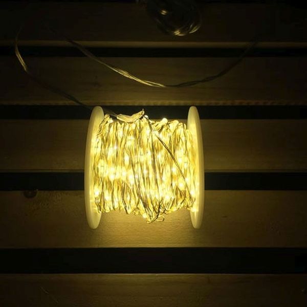Guirlande de 30 mètres  600 Micro LED Blanc chaud