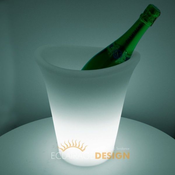 Seau à Champagne lumineux rechargeable LED