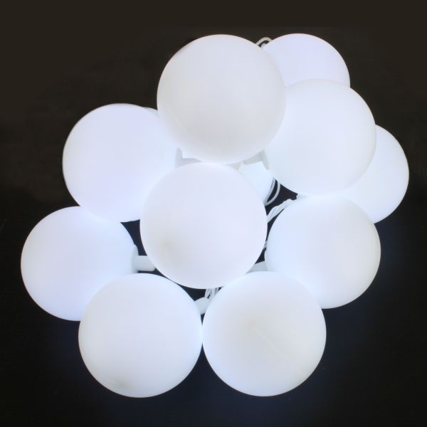 Guirnalda de LED de 12 Bolas Blancas