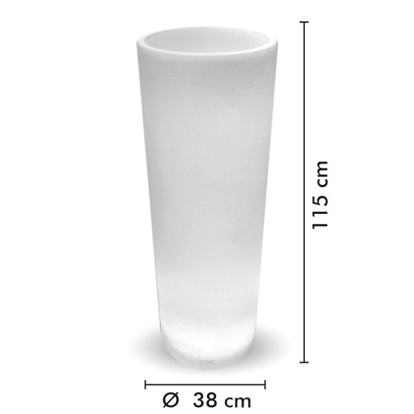 Pot de Fleurs Cylindrique Rechargeable Extérieur 150 cm