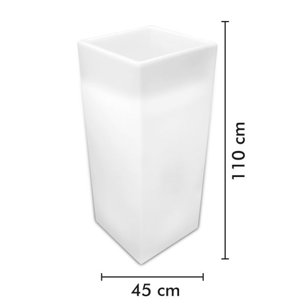 Pot de Fleurs Cylindrique Rechargeable Extérieur 93 cm