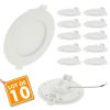 Lot of 10 Spot Recessed LED Panel ultra-thin 6W