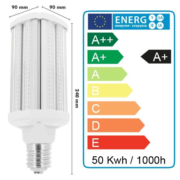 Ampoule LED E40 50W Pro