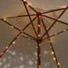 Guirlande solaire rideau micro LED pour parasol