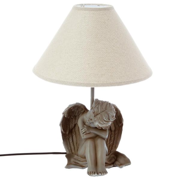 Lampe "Ange Somnolent" en résine - E27 - 45 cm