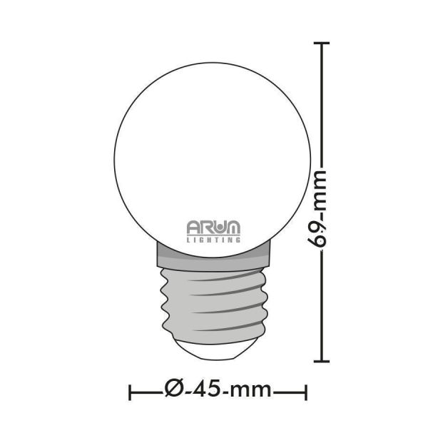 Ampoule guirlande 1,5W E27 blanche différentes tonalités