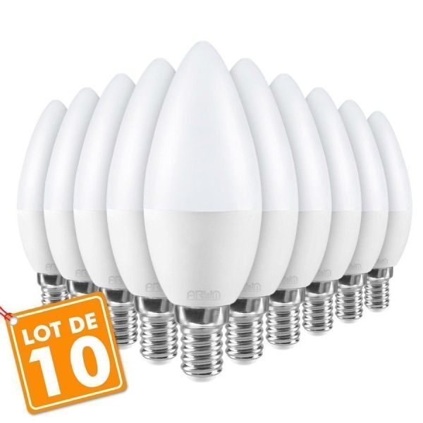 Lote de 10 bombillas E14 5.5W eq 40W