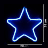 Patrón y de la estrella azul LED Int / Ext
