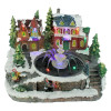 Village de Noël avec fontaine LED sur Secteur