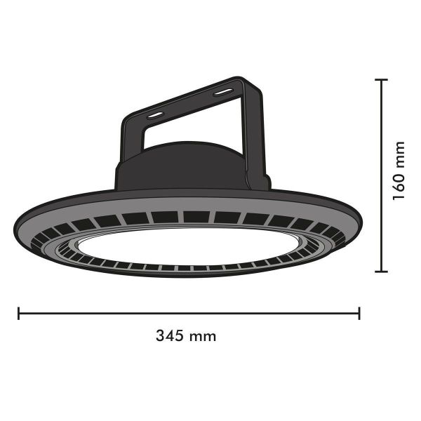 HIGH BAY UFO 150W IP65 industrial suspension bowl