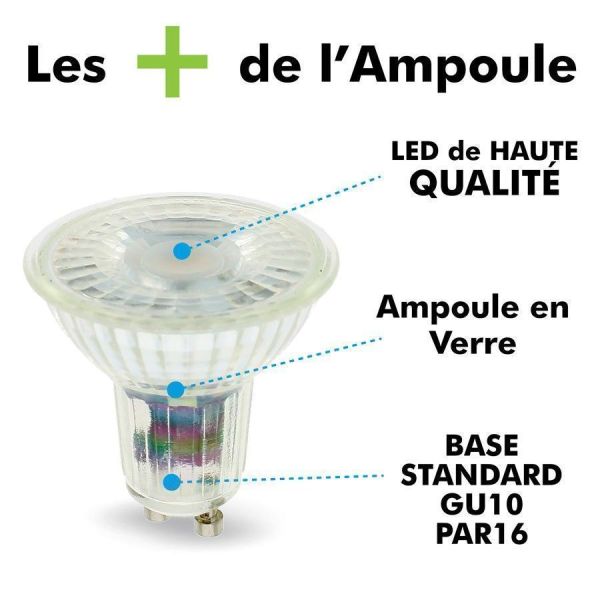 Ampoules GU10 5W PRO 420 Lm Equi. 45W