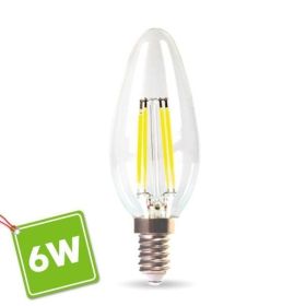 24x 25W CLEAR CANDLE DIMMABLE TUNGSTEN FILAMENT LIGHT BULBS; SES SCREW E14 LAMP