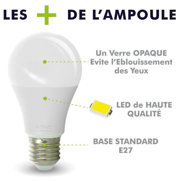 Ampoule LED E27 9W Blanc chaud