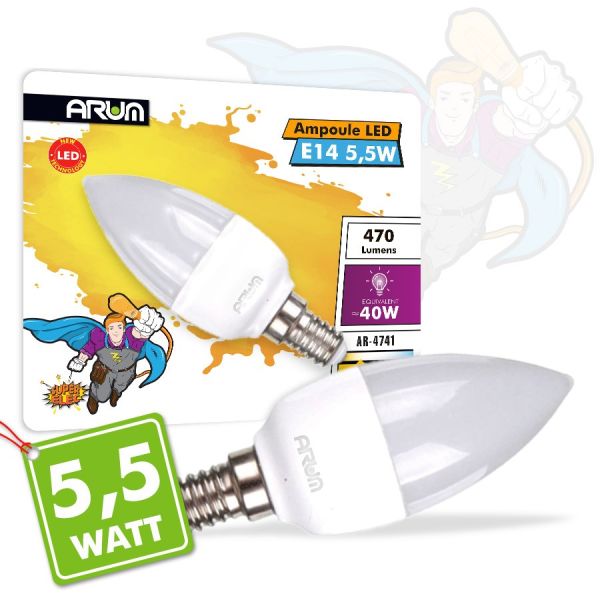 Ampoule LED E14 6W Blanc chaud