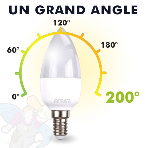 Ampoule LED E14 6W Blanc chaud