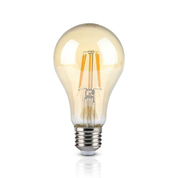 Ampoule LED E27 10W FILAMENT Verre ambrée