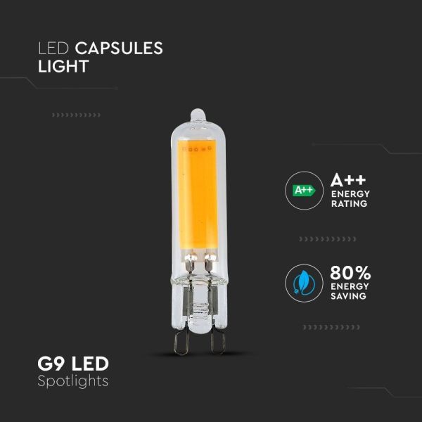 Ampoule LED G9 COB 3W Equivalent 30W blanc chaud