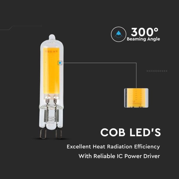 Ampoule LED G9 COB 3W Equivalent 30W