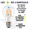 Lampadina a LED E27 4W Filament Equiv 40W Blister