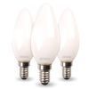 Lot de 3 Ampoules LED COG C35 4,5W Filament Milky