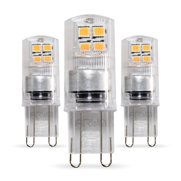 Set mit 5 LED-Lampen G9 COB 3W Äquivalent 30W warmweiß
