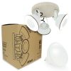 RIDLEY White Wandleuchte mit warmweißer LED-Lampe GU10