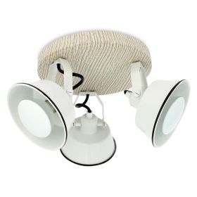 RIDLEY White Wall Lamp with GU10 Warm White LED Bulb