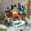 Village du Père Noël lumineux animés a piles