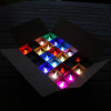 24 Multicolored Led Candles Flame Effect