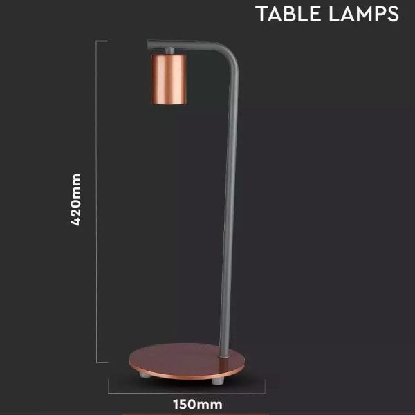 GLANS lámpara de mesa plateada