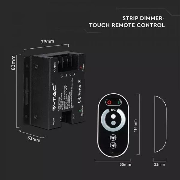Single color dimmer + remote control