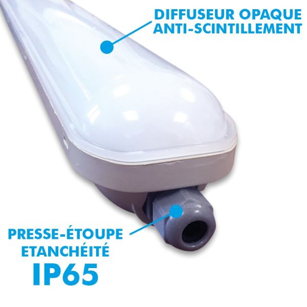 Waterproof LED case 36W PC / PC 1200mm