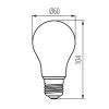 Lampadina LED ambra vintage E27 4W filamento 2200K