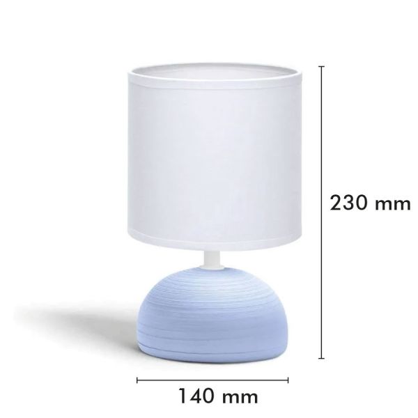 Lampe de Table a poser Ceramique E14 23 cm