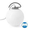 Lampe Sphere Design Extérieur E27 NUK Grise