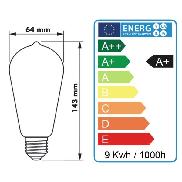 Lampadina LED Philips E27 7W 806 Lumen Eq 60W