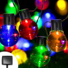 PARTY solar garland of 10 multicolored bulbs