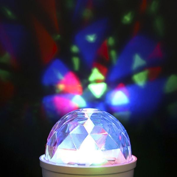 Ampoule LED E27 DISCO 3W RGB Rotatif 360°