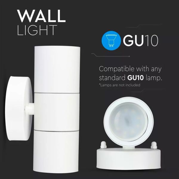 Double beam wall light GU10 IP44