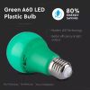 Bombilla LED E27 9W Verde