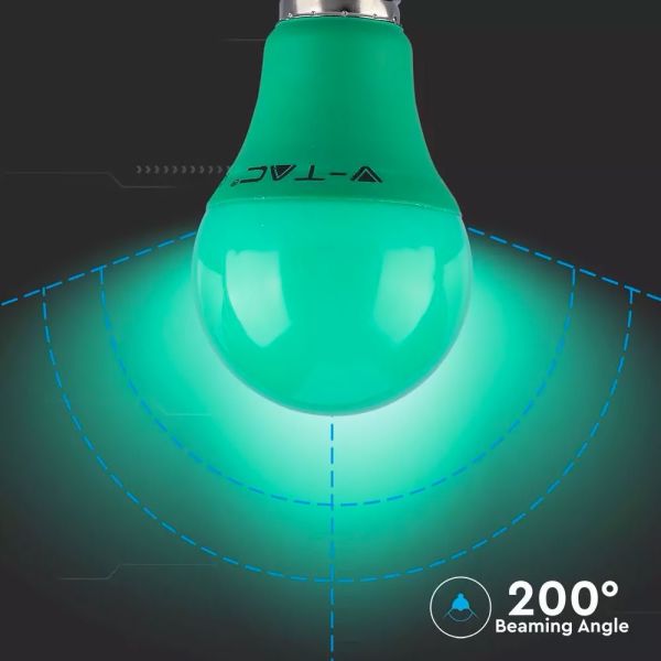 Ampoule LED E27 9W Verte