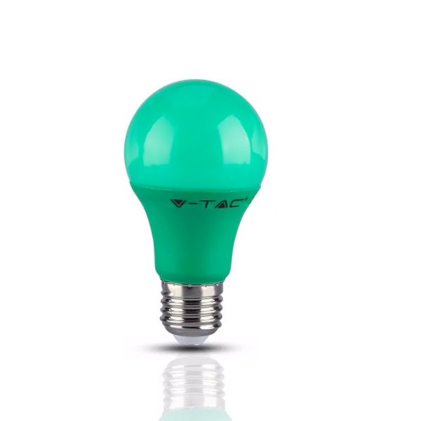 Bombilla LED E27 9W Verde