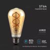 Ampoule LED E27 Vintage LED ST64 Amber